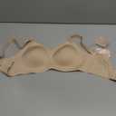 PoseFree Womens Seamless Wireless Supportive Bra Push Up Comfort Soft No Underwire Full Coverage T-Shirt Bra (Medium, Nude)