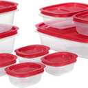 Rubbermaid EasyStore Large Containers, 18-Piece Set, Food Storage Containers with Lids