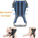 AFO Drop Foot Brace, Upgraded Medical Foot Up Ankle Foot Orthosis Support with Inflatable Airbag for Walking Foot Stabilizer Hemiplegia Stroke Shoes, X-Large, Right