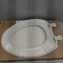 Bemis 7300SLEC Slow Close Toilet Seat, Easy Clean Hinges and Durable Plastic Seat, Made in USA, Elongated, Biscuit