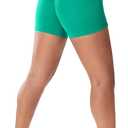 CELER Womens Workout Shorts Seamless Scrunch Butt Gym Shorts High Waisted Yoga Athletic Booty Shorts (Green, XL)