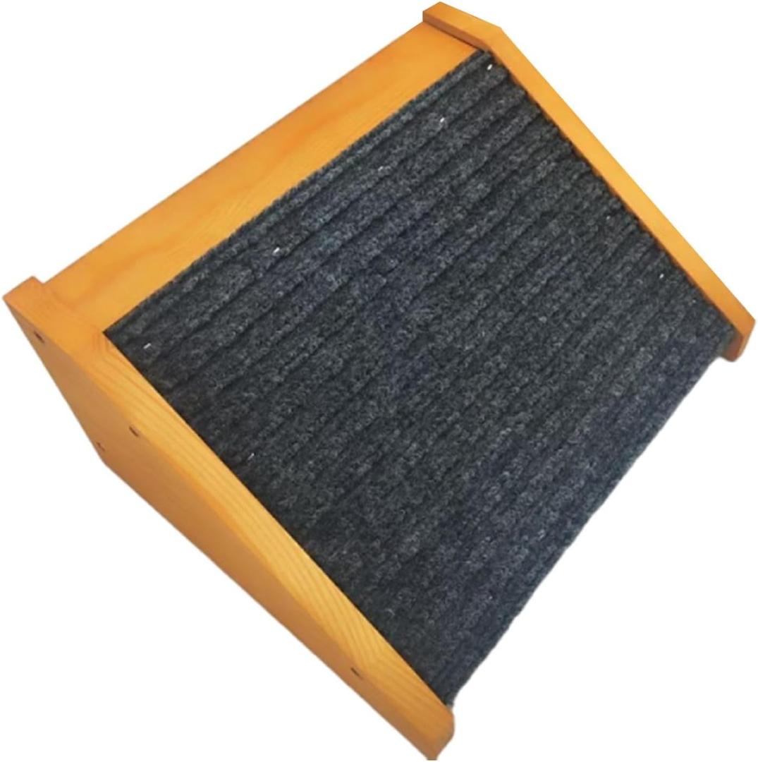 Dog Ramp Cat Ramp Non Slip Pet Stairs Low Angled Wooden Climbing Aid for Couch Indoor Truck Bed Car 11.81x9.84x5.91inch
