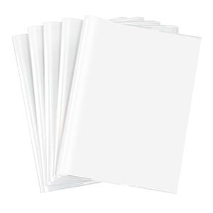 YEEKORO Book Covers, 10 Pieces Transparent Waterproof Plastic Book Sleeve Notebook Protector Book Cover for Books 19x26cm