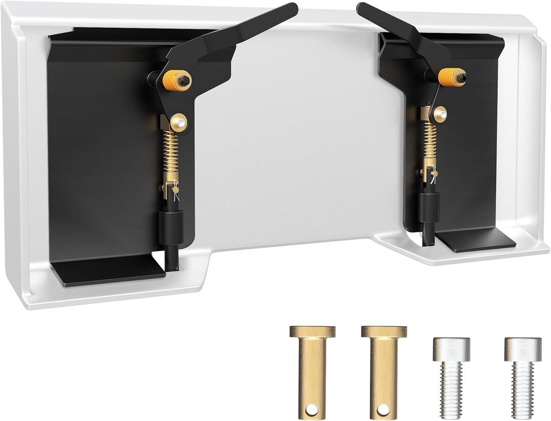 AUTOSAVER88 Universal Skid Steer Quick Tach Conversion Adapter Weld On QTK Bobtach Box Plate Weld On Quick Attachment Plate for Bucket Tractor