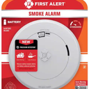 Slim Smoke Alarm, Battery Powered by First Alert