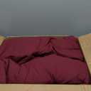 COHOME Quilted Queen Size Comforter - All-Season Down Alternative Duvet Insert - Luxury Hotel Winter Warm Burgundy Comforter with Anti-Clump Tech & 8 Tabs -Reversible88"x88"