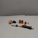 LangRay Watering Wand, 18.5 Inches Long Garden Hose Wand with 180 Swivel Head, 8 Spray Patterns, Adjustable Garden Sprayer Wand with 2 Hose Connectors 1/2 Inch and 1 Nozzle