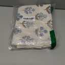 Brown Blue Pillow Covers 18x18 Set of 2 Boho Block Print Floral Pillow Cases Vintage Flower Pattern Decorative Throw Pillows Linen Outdoor Decor Farmhouse Cushion Cover for Couch Sofa Bed