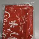 Lanpn Christmas Throw Pillow Covers 14x14 Set of 4, Merry Christmas Winter Xmas Snowflake Decorative Holiday Cushion Pillow Cases 14 x 14 for Outdoor Indoor Farmhouse Home Room Couch Decor (Red)