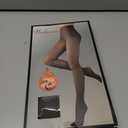 200D Thermal Opaque Winter Tights, Skin-Permeable, Slim Fit (Gray, M)