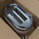 Mueller Retro Toaster 2 Slice with 7 Browning Levels and 3 Functions: Reheat, Defrost & Cancel, Stainless Steel Features, Removable Crumb Tray, Under Base Cord Storage, Pink