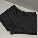 Women's Swim Shorts High Waisted Bikini Swimsuit Bottoms Board Shorts (Black, S)