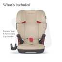 UPPAbaby Alta V2 High Back Booster Seat/Seven-Position, Active Support Headrest for Growing Children/SecureFit Integrated Belt Guide + Positioner/Cup Holder Included/Kavneer (Almond Mlange)