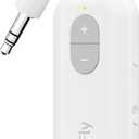 Twelve South AirFly SE | Bluetooth Wireless Audio Transmitter Adapter for AirPods/Headphones, 20+ Hr Battery, Works with 3.5mm aux Jacks on Airplanes, TVs, Gym Equipment, and Travel (White)