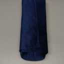 WdFour Velvet Neck & Head Pillow for Recliner Chair, Small Ergonomic Cervical Support Pillow for Home, Office and Travel, Non-Slip Cushion for Tension Relief & Shoulder Comfort (Navy Blue)