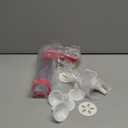 Cambom Clear Cookie Press Gun Kit with 16 Discs and 6 Icing Tips for DIY Biscuit Maker and Decoration Red