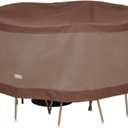 DUCKCOVERS Ultimate Water-Resistant 62 Inch Round Patio Table & Chair Set Cover, Outdoor Table and Chair Cover