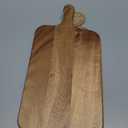 BILL.F Acacia Wood Cutting Board with Handle Wooden Charcuterie Board Paddle Cheese Board Serving Boards for Kitchen Meat, Pizza,Cheese, Bread, Vegetables &Fruits 15'' x 7.5'' x 0.6''