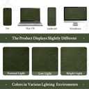 LAMIT Olive Green Velvet Curtains 72 Inch for Living Room, Luxury Thermal Insulated Blackout Curtains Room Darkening Christmas Back Tab and Rod Pocket Window Drapes for Bedroom, 2 Panels, 52 x 72 Inch