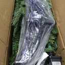 4FT Pre-Lit Artificial Christmas Tree with 628 PE&PVC Mixed Branch Tips, 200 Warm White Lights, Hinged Premium Spruce Fake Xmas Trees, Green, Foldable Base