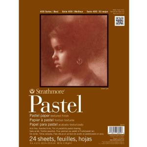 Strathmore 400 Series Pastel Pad, Assorted Colors, 9"x12" Glue Bound, 24 Sheets