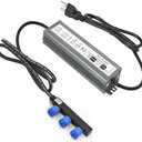 Waterproof Power Supply for Philips Hue Outdoor Lighting - 120W,24V 3-Head Output Waterproof Power Adapter for Lily Spot, Lily XL, Calla Pathway,Impress Pedestal,and Impress Wall Lights.