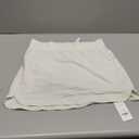 CRZ YOGA High Waisted Golf Skirts for Women A Line Tennis Athletic Casual Skort with Inner Shorts Pockets Milky White (Bone) X-Large