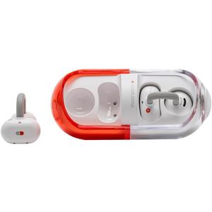 Moondrop Pill Open Ear Headphones Bluetooth 6.0 OWS Hanging Earphones IPX4 Open Ear Clip Wireless Earbuds Built-in AI ENC MD-0WS-003 (RED)