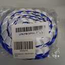 Graduation Lei 2026, Blue Double Strand Ribbon Lei | Handwoven, Decorated with Letters, Wreath & Graduation Cap, High School & Graduation ceremonies, DIY Decors Party Supplies