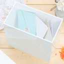 UNIQOOO White Acrylic Card Box w/Slot, Thick DIY Wedding Box Blank No Print, Large 10x10x5.5 in, for Reception Decoration Fundraiser Money Box Election Ballot Graduation Keepsake Party Favor