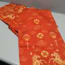 Red Gold Happy Chinese New Year Table Runner Zodiac Horse Lunar New Year Decorations 2026 for Spring Festival, Washable Dining Table Decor Placemats for Home Party Kitchen Celebration 13x90 Inch