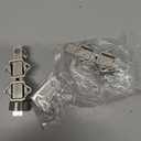 QCAA Solid Brass Dutch Door Bolt, 4", Brushed Satin Nickel, Made in Taiwan, 2 Pack