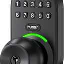 Keypad Smart Door Knob Lock, Yamiry Keyless Entry Digital Lock with Handle, Electronic Code Knob for Front Door, Easy Installation