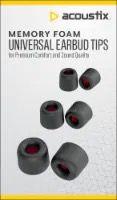 Acoustic Memory Foam Universal Earbud Tips