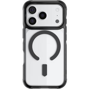 Ghostek Covert iPhone 17 Pro Clear Case - Compatible with MagSafe Accessories, Shockproof Silicone, Minimalist Phone Cover (6.3 Inch, Smoke Matte)