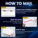 180 Pack Mailer Trading Card Envelopes7" x 4.35" Trading Card Mailers for Shipping, Perfect Sized Shipping Envelope for Mailing Semi-Rigid and Toploaders, Protector Supplies.