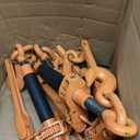 Ratchet Binder Plus Ratchet Chain Binder - 4 Pack Load Binder, 3/8" - 1/2" Grade 70 Chain, 12000 LBS Working Load Limit, Heavy-Duty Ratchet Binder with Folding Handle, DOT & SAE Compliant