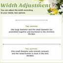 Zonon 1 Pcs 3-5ft Adjustable Crossbar for Backdrop Stand