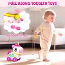 Toy for 1 Year Old Girl Gifts, Unicorn Baby Toys 6-12-18 Months, Musical Learning Toy, 1st Birthday Gift for 1 Year Old Girl Toys, Bilingual Educational Toy with Music & Light for Toddler