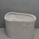 Yieach White 12L Pet/Dog Proof Bathroom Trash Can with Lid,3.17 Gallon Slim Trashcan and Skinny Small Covered Trash Can for Kitchen, Office, RV, Bedroom and Dorm,Plastic Covered Wastebasket, Garbage Can