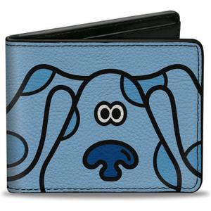 Buckle-Down Men's Bifold Wallet Blue's Clues, 4.0" x 3.5"