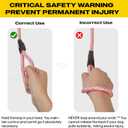Fida Durable Slip Leads for Dogs, 6 FT x 3/8" Heavy Duty Dog Loop Leashes, Comfortable Strong Rope Slip Leash for Small Dogs and Puppies, No Pull Pet Training Lead with Highly Reflective(3/8", Pink)