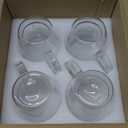 YUNCANG Double Wall Coffee Mugs, (4-Pcak) 16 Ounces-Clear Glass with Handle, lnsulated, Cappuccino, Tea, Latte Cups, Beverage Glasses Heat Resistant