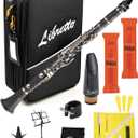 Libretto Bb Clarinet Set for Beginner and Intermediate Players, Name-Brand Mouthpiece & Reeds, Music Stand, Cleaning Kit, Instructions, Backpack Case, 5-Leg Stand, Educator-Recommended