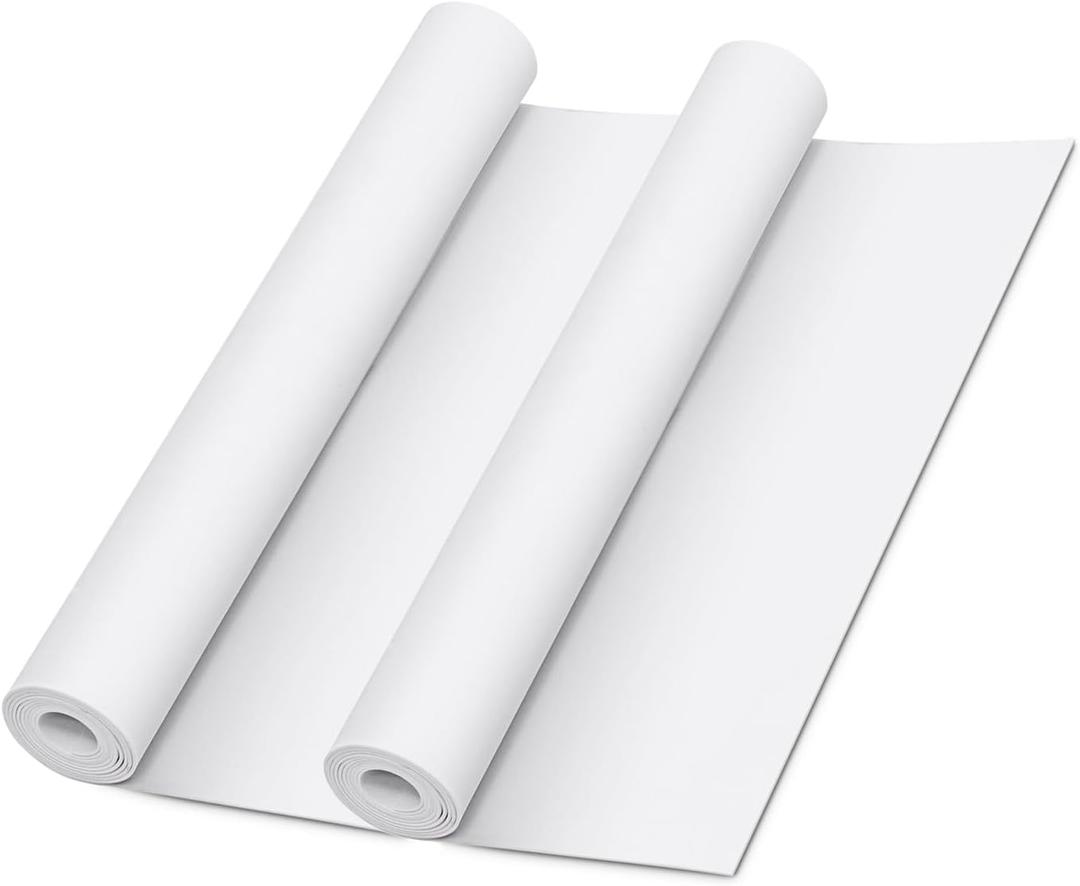2-Pack White Eva Foam Cosplay Sheets roll, Premium eva Craft Foam 1mm Thick,13.9" x 39", High Density 86kg/m3 for Cosplay Costume, Crafts, DIY Projects by MEARCOOH