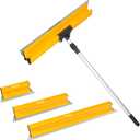 Skimming Blade Set, Drywall Tools with 12"+22"+32" Stainless Steel Blades + Adjustable 35"-62" Aluminum handle, Drywall Smoothing Knockdown Knife on Walls, and Plaster Surfaces