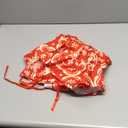 Realspring Christmas Tree Skirt 72.8 Inch Oversized Size Large Snowflake Reindeer Red Xmas Tree Skirt for Christmas Winter New Year Holiday Party Decor