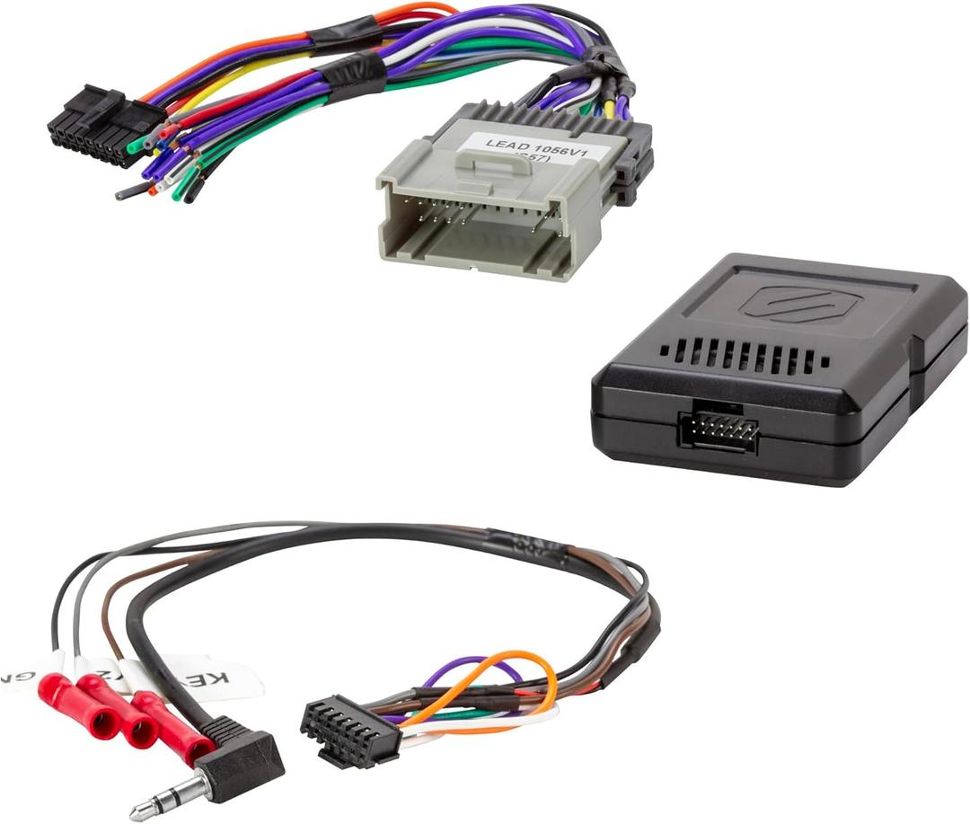 Scosche GM2000SWF Factory Stereo Replacement Interface Adapter, Compatible with Select 2000-13 GM Vehicles, Car Radio Wiring Harness, Retains Steering Wheel Controls & OEM Amplifier - See Fit Guide
