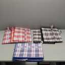 Set of 5 Shopping Bags 21" x 25" ( 1 Blue, 2 Red, 2 Black )
