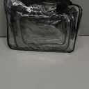 3 Pieces Large Clear Travel Bags for Toiletries, Waterproof Clear Plastic Cosmetic Makeup Bags, Transparent Packing Organizer Storage Bags (Black)